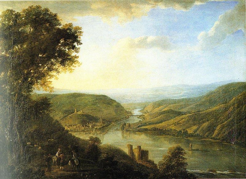 Johann Caspar Schneider Rhine valley by Johann Caspar Schneider France oil painting art